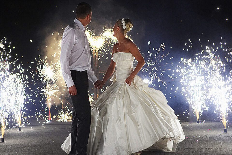 свадебные фейерверки artificii Brocart nunta